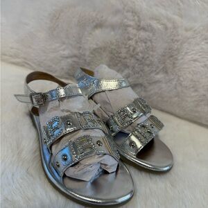 Leather sandals Laura Biagotti. New